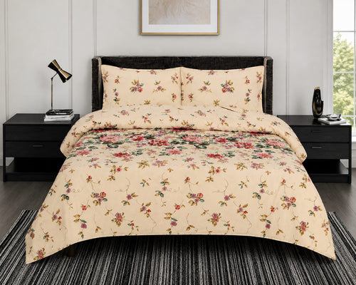 Cotton Virsa Floral Bedsheet Set — 3 & 4 Piece | Al-Wali