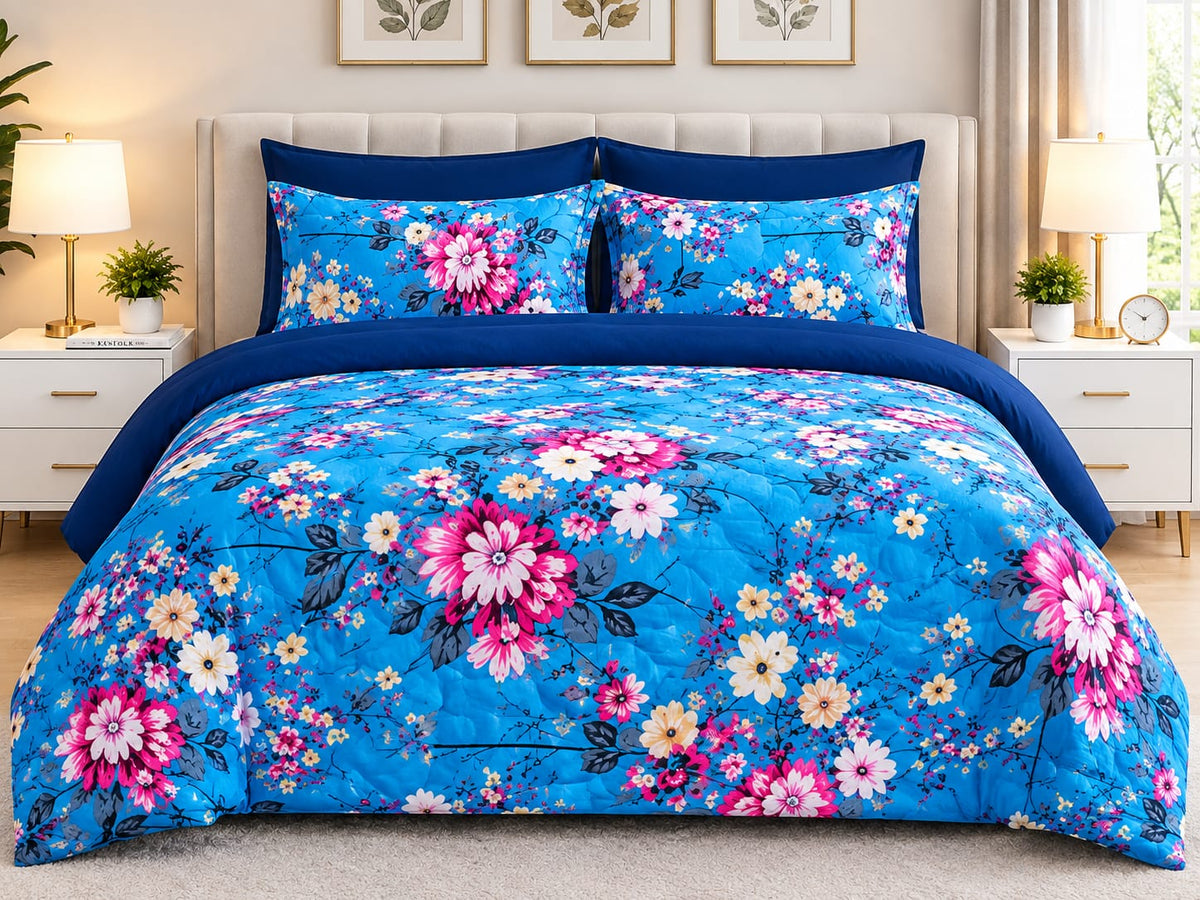 6 Piece Bed Spread Set - Features Infographic