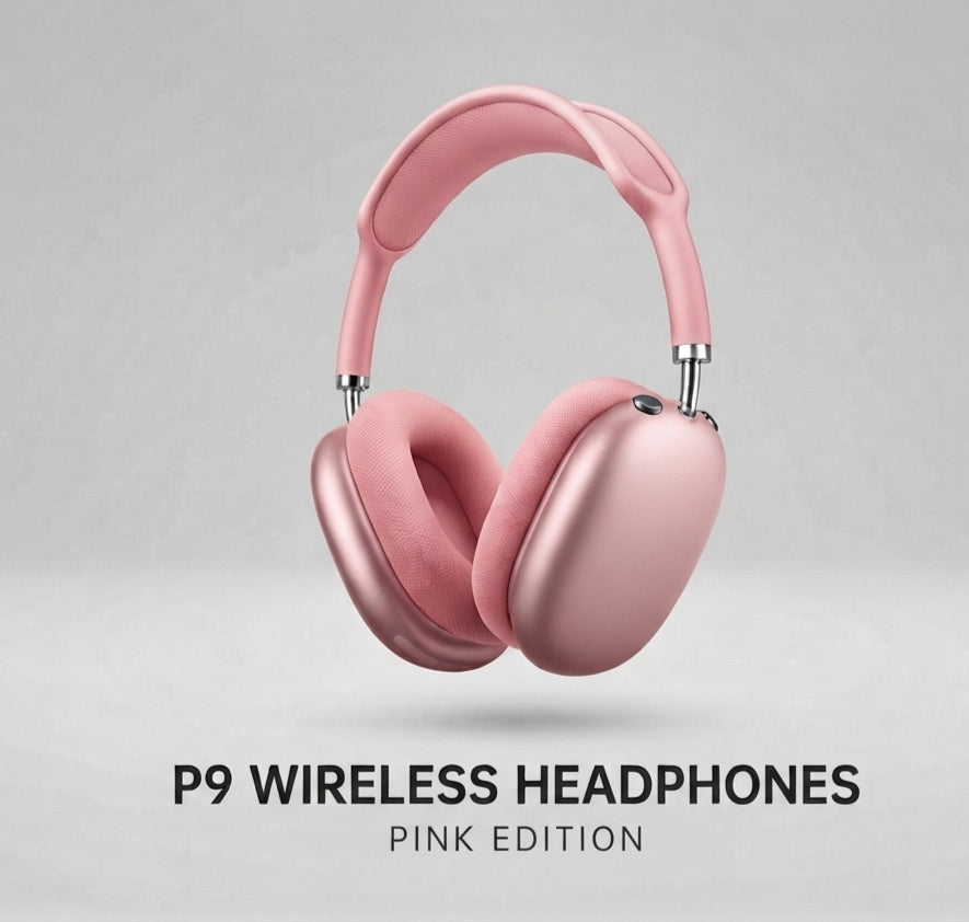P9 Wireless Headphones - Pink Edition