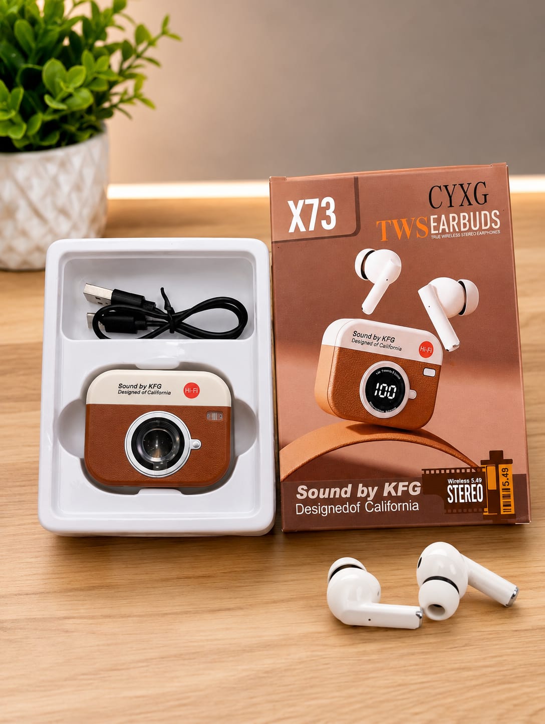 CYXG X73 TWS Earbuds with camera case unboxing