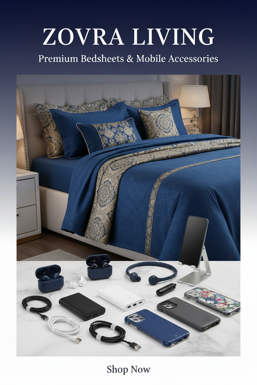 ZOVRA LIVING More Accessories Banner